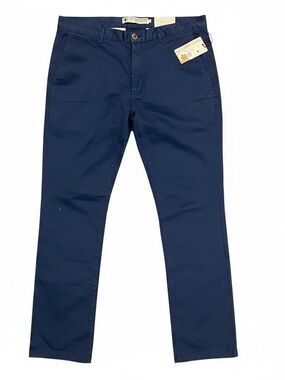 Southern Proper Men’s Navy Blue Chino Pants Size 32L x 38W Straight Leg Business